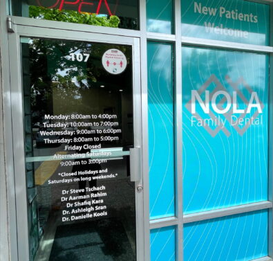 NOLA's main clinic door