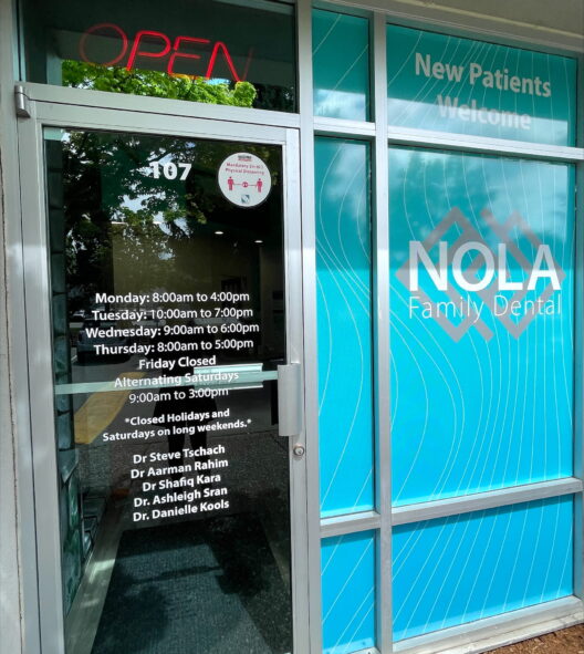 NOLA's main clinic door